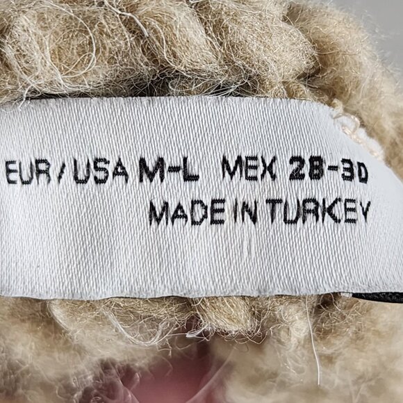 Zara Beige Chunky Open Knit Boxy Fit Short Sleeve Sweater - Picture 7 of 8